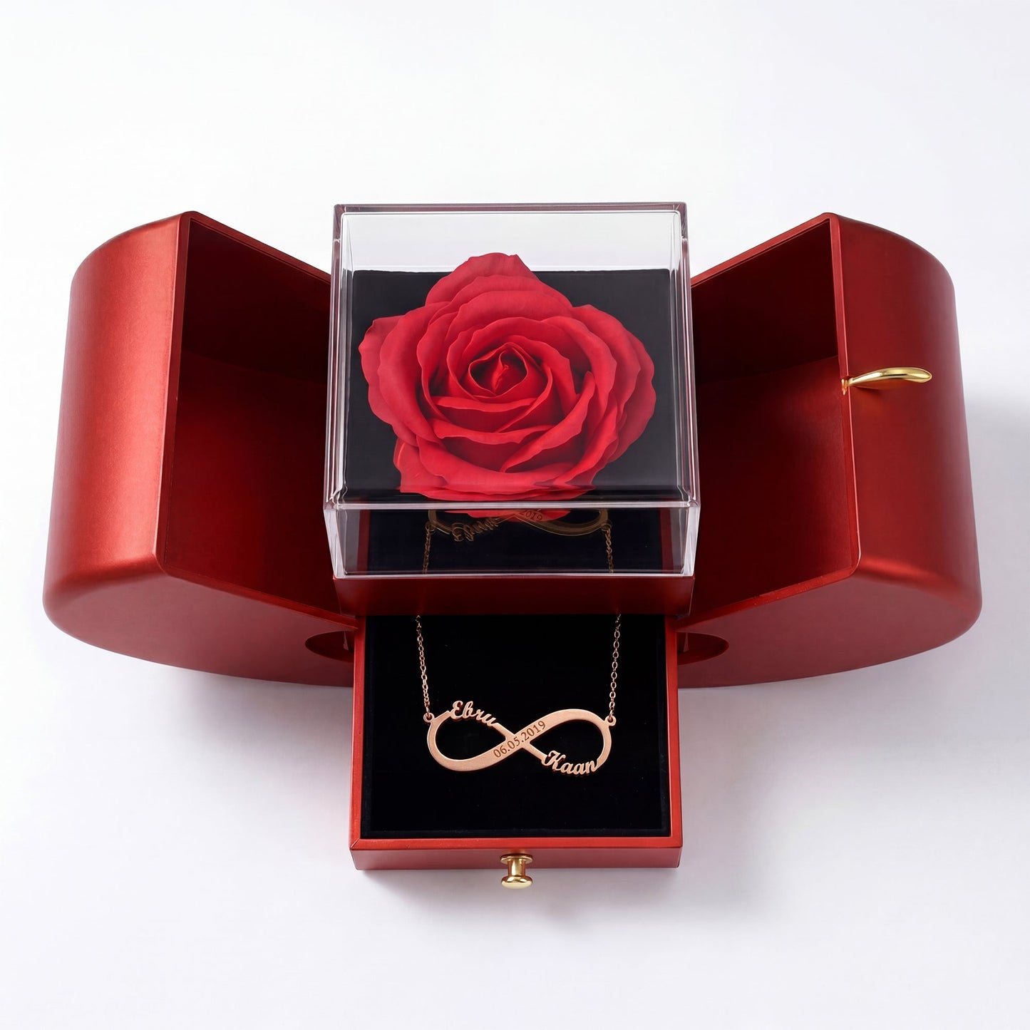 Infinite Love Necklace with Engraving