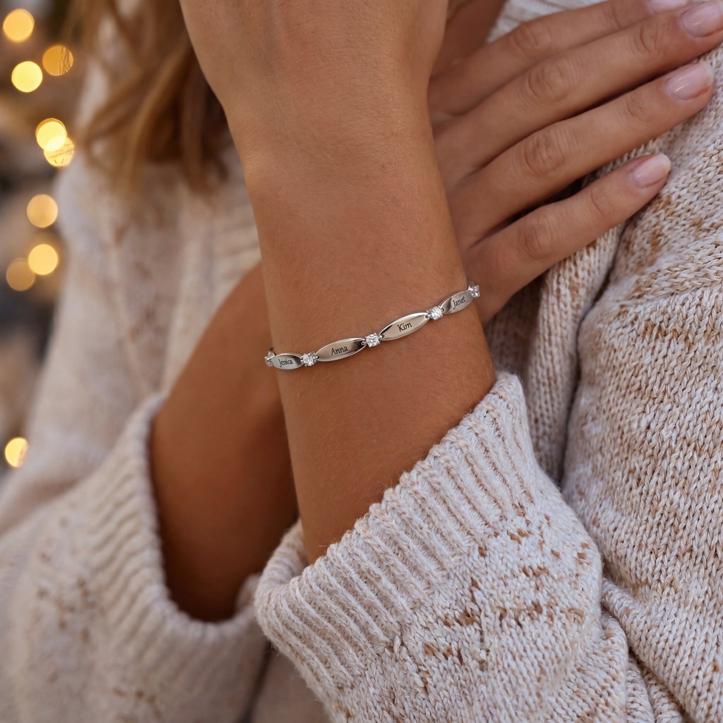 Personalised bracelet with engraving