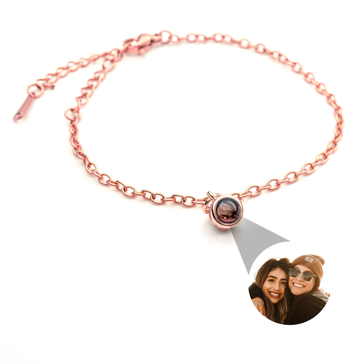 Personalised photo bracelet with your photo - delicate