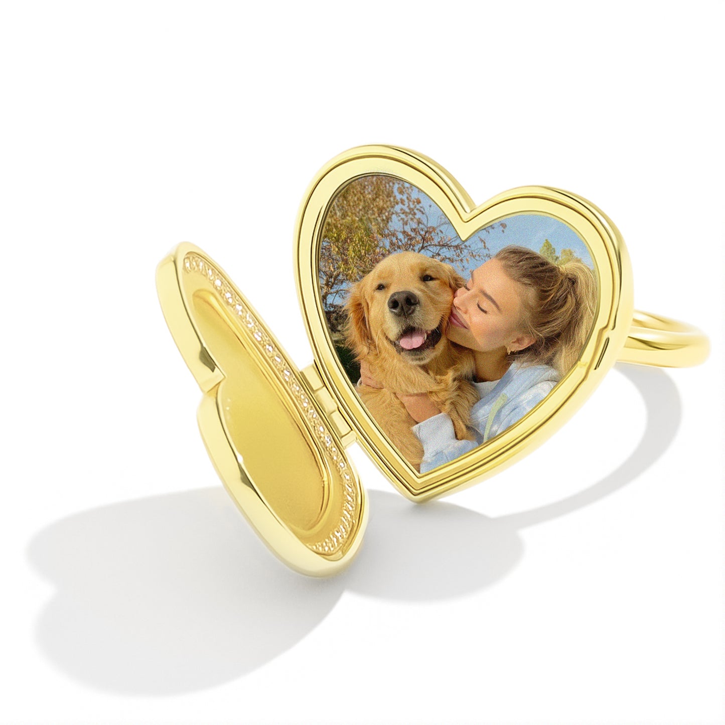 Photo Locket Ring - Heart