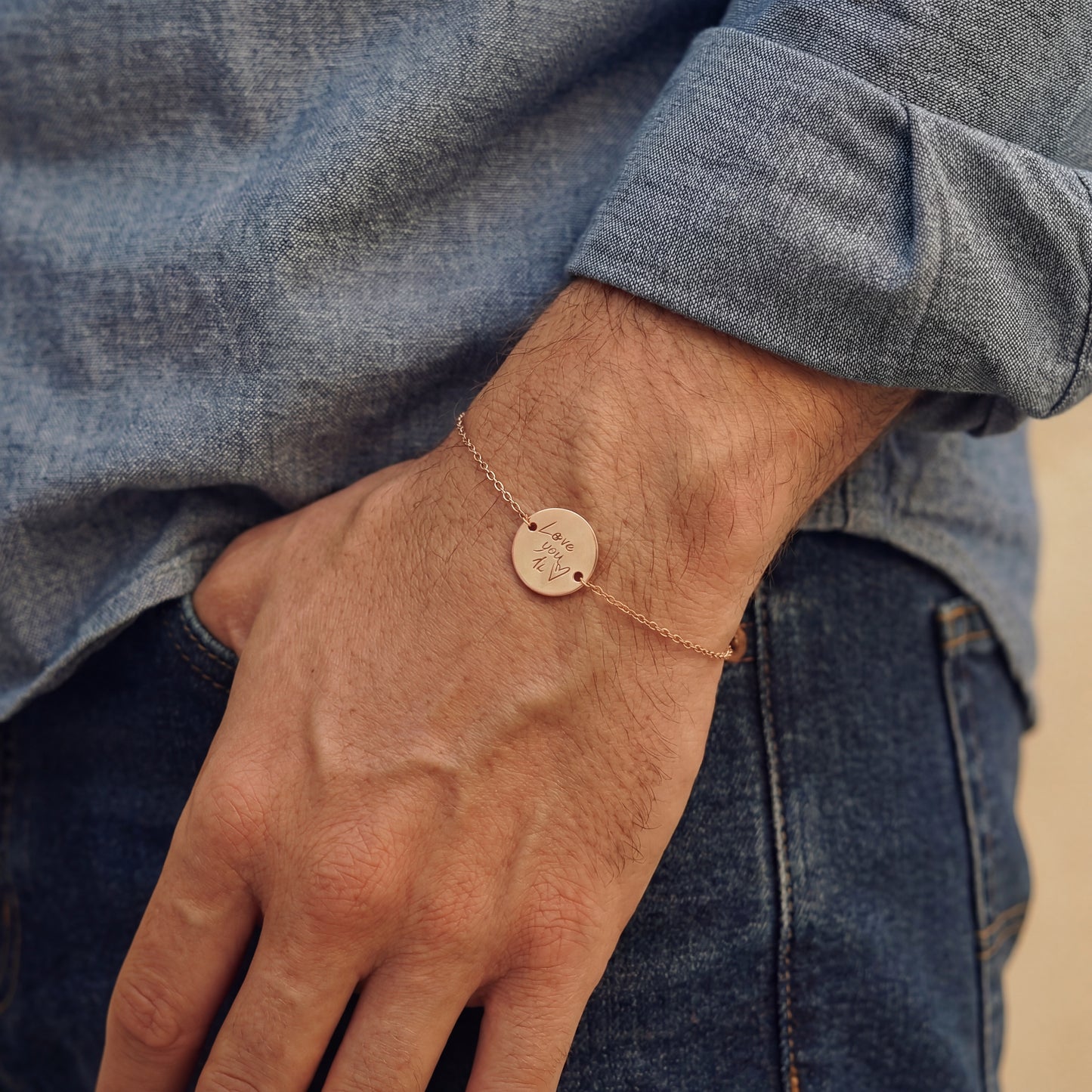 Personalised bracelet with your own handwriting/drawing