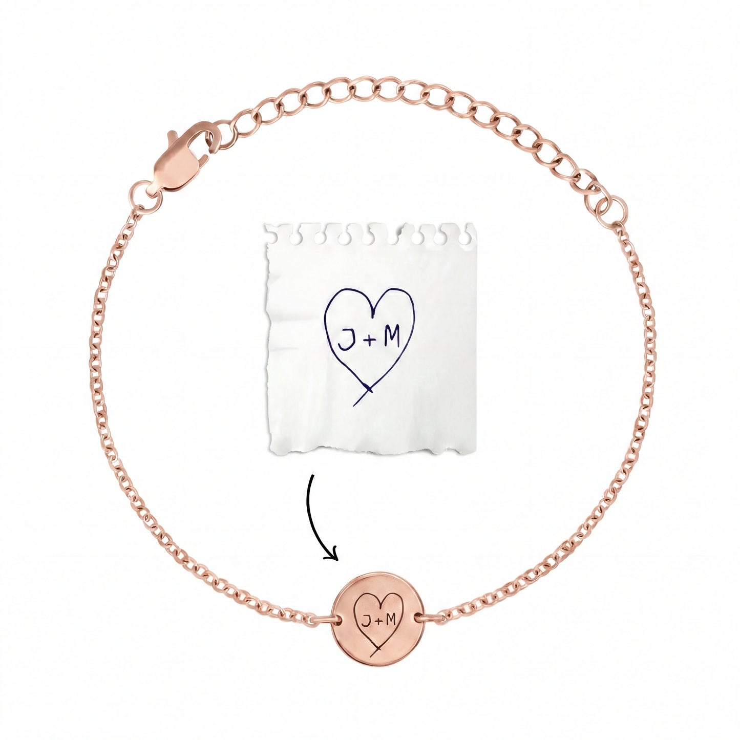 Personalised bracelet with your own handwriting/drawing