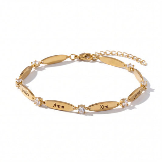Personalised bracelet with engraving