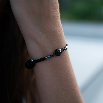 Personalised photo bracelet with your photo - leather