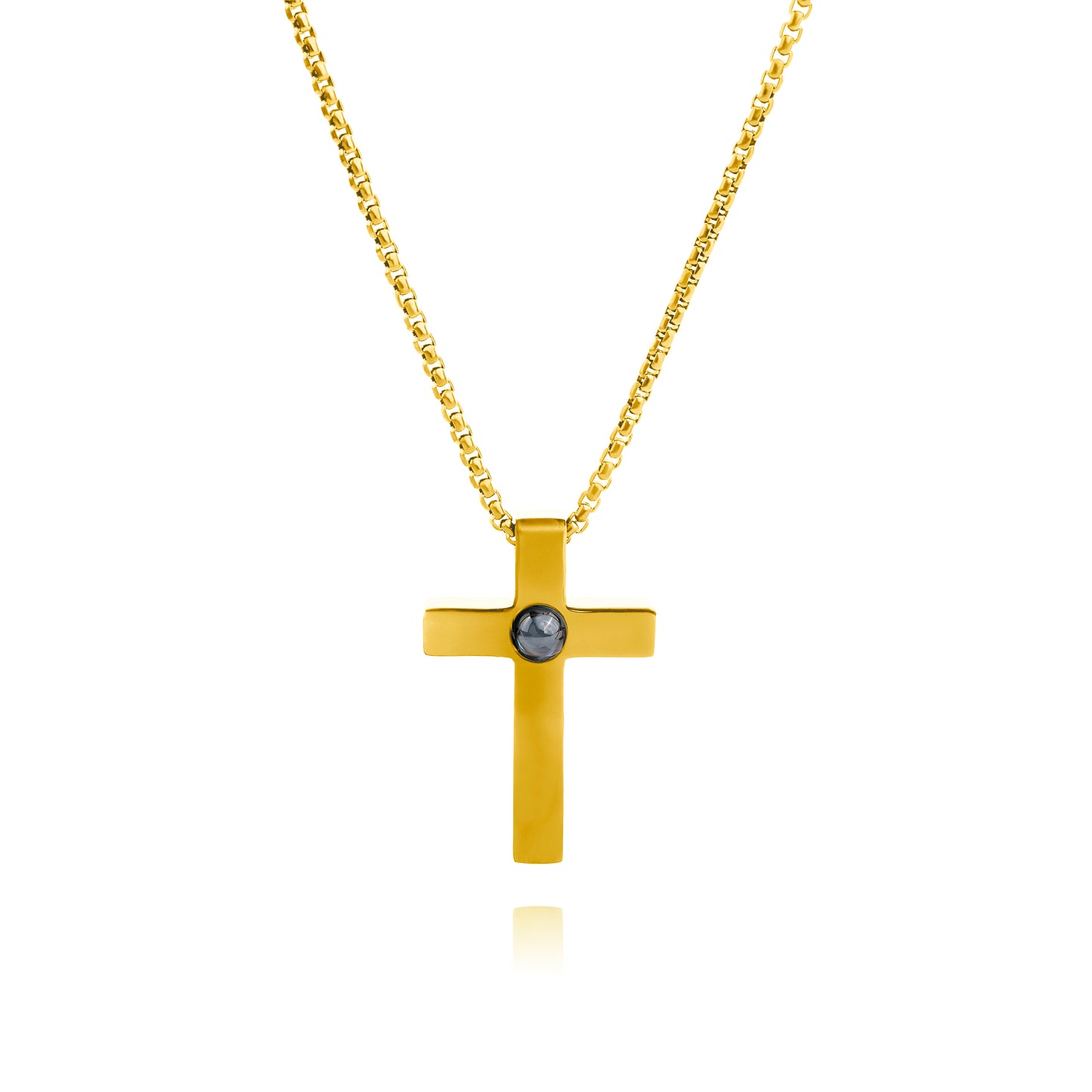 Personalised photo necklace - Cross