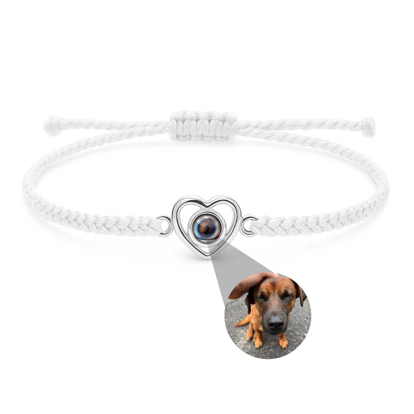 Personalised photo bracelet with your photo - Heart