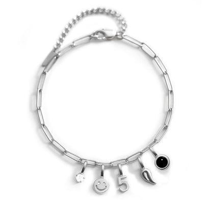 Paperclip Charm Bracelet - Personalised