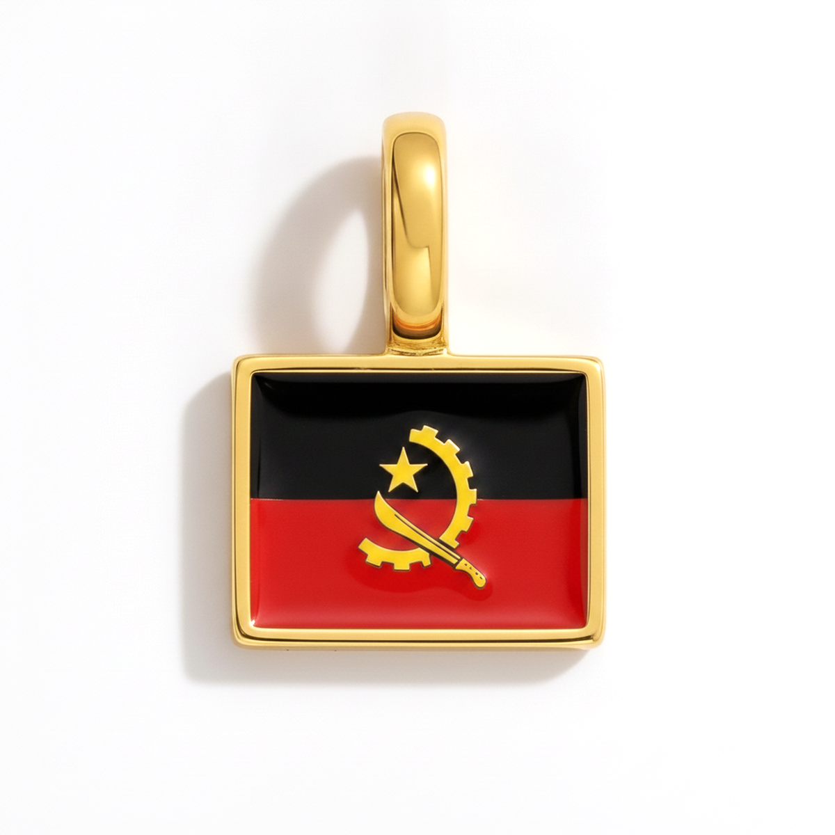 Charm angola – square gold
