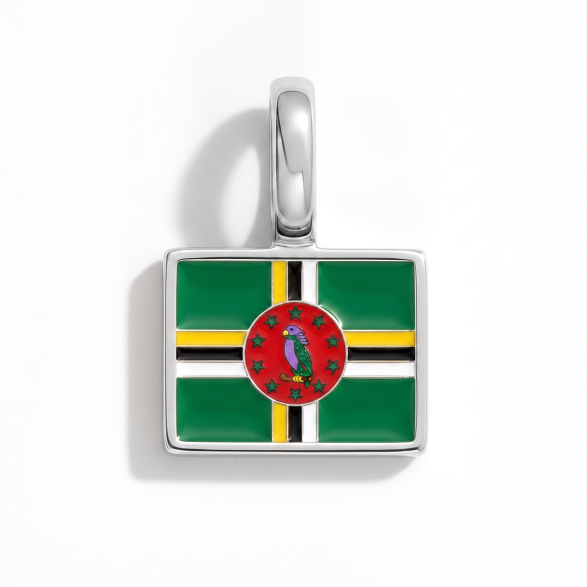 Charm dominica – square silver