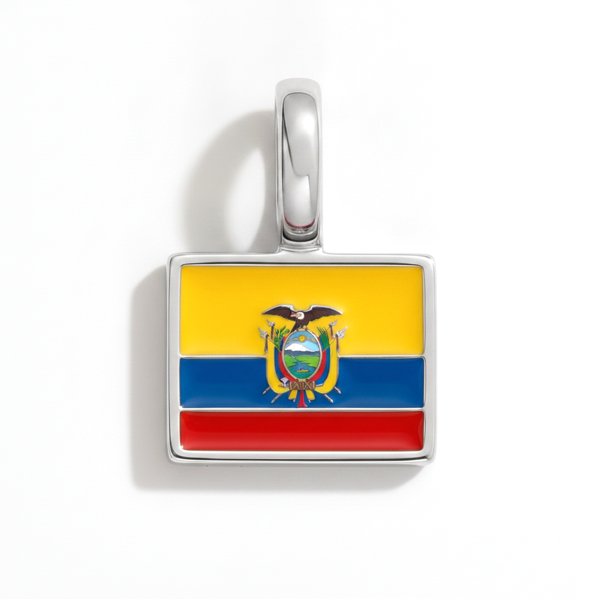 Charm ecuador – square silver