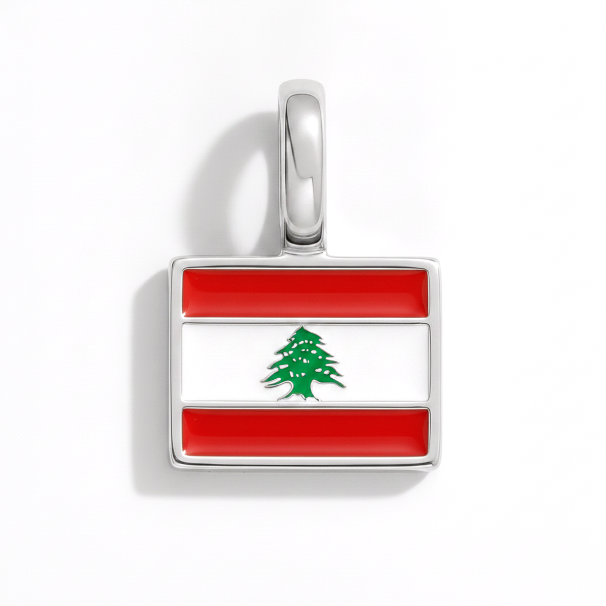 Charm lebanon – square silver