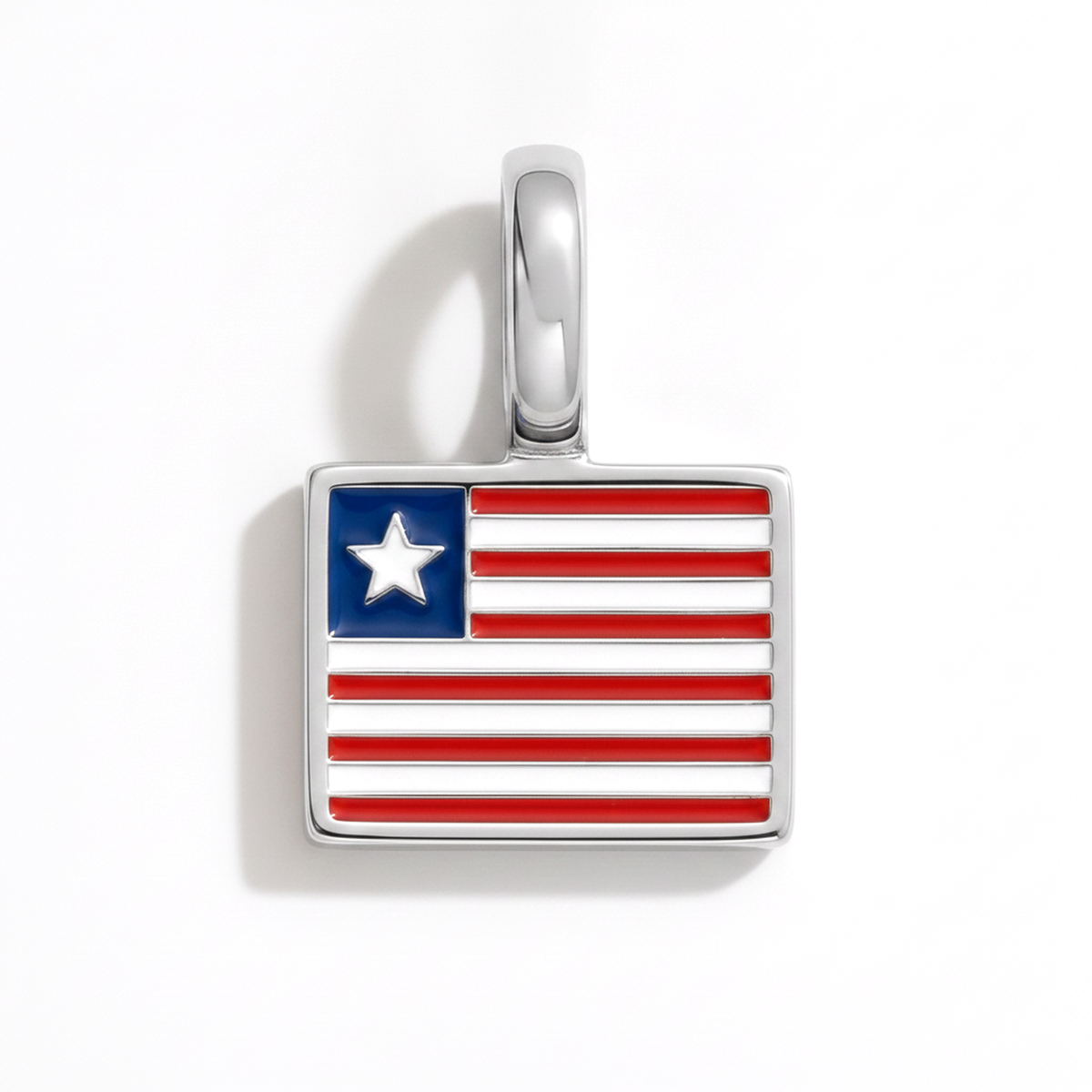 Charm liberia – square silver