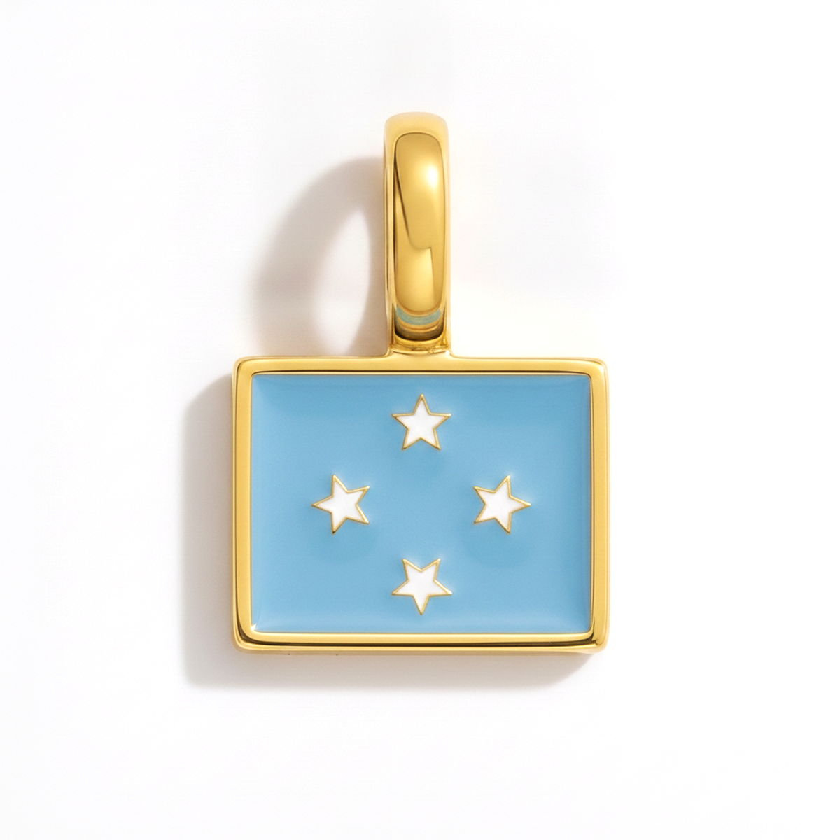 Charm micronesia – square gold