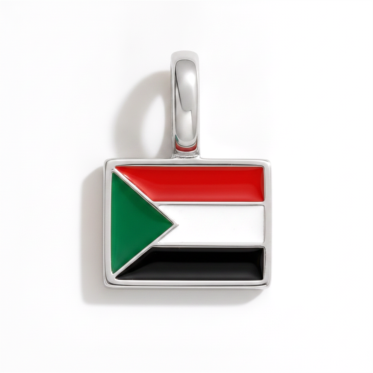Charm sudan – square silver
