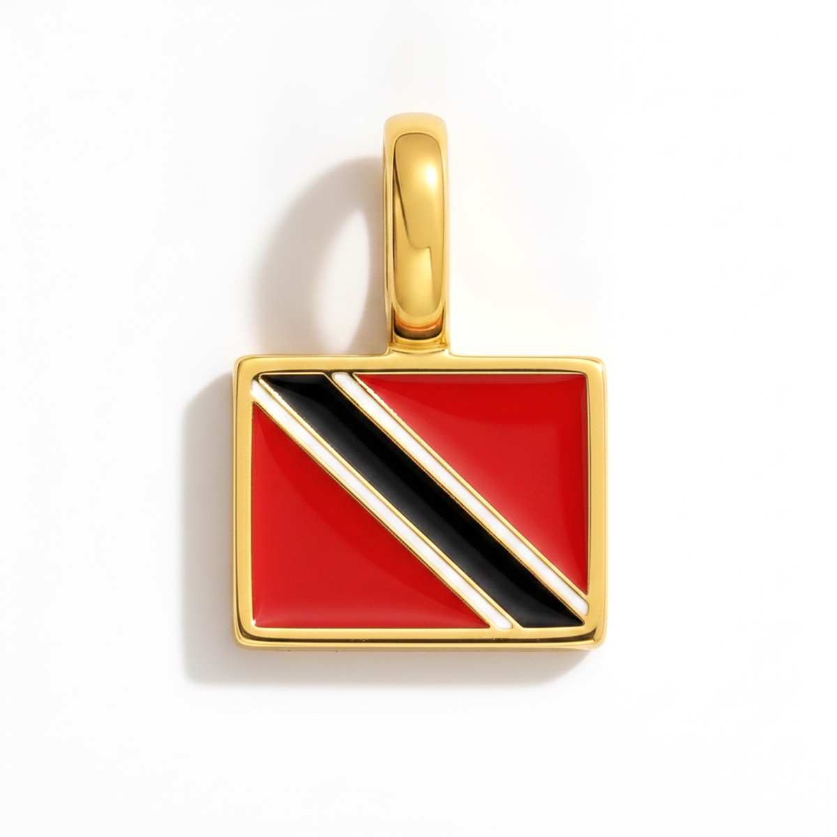 Charm trinidadandtobago – square gold