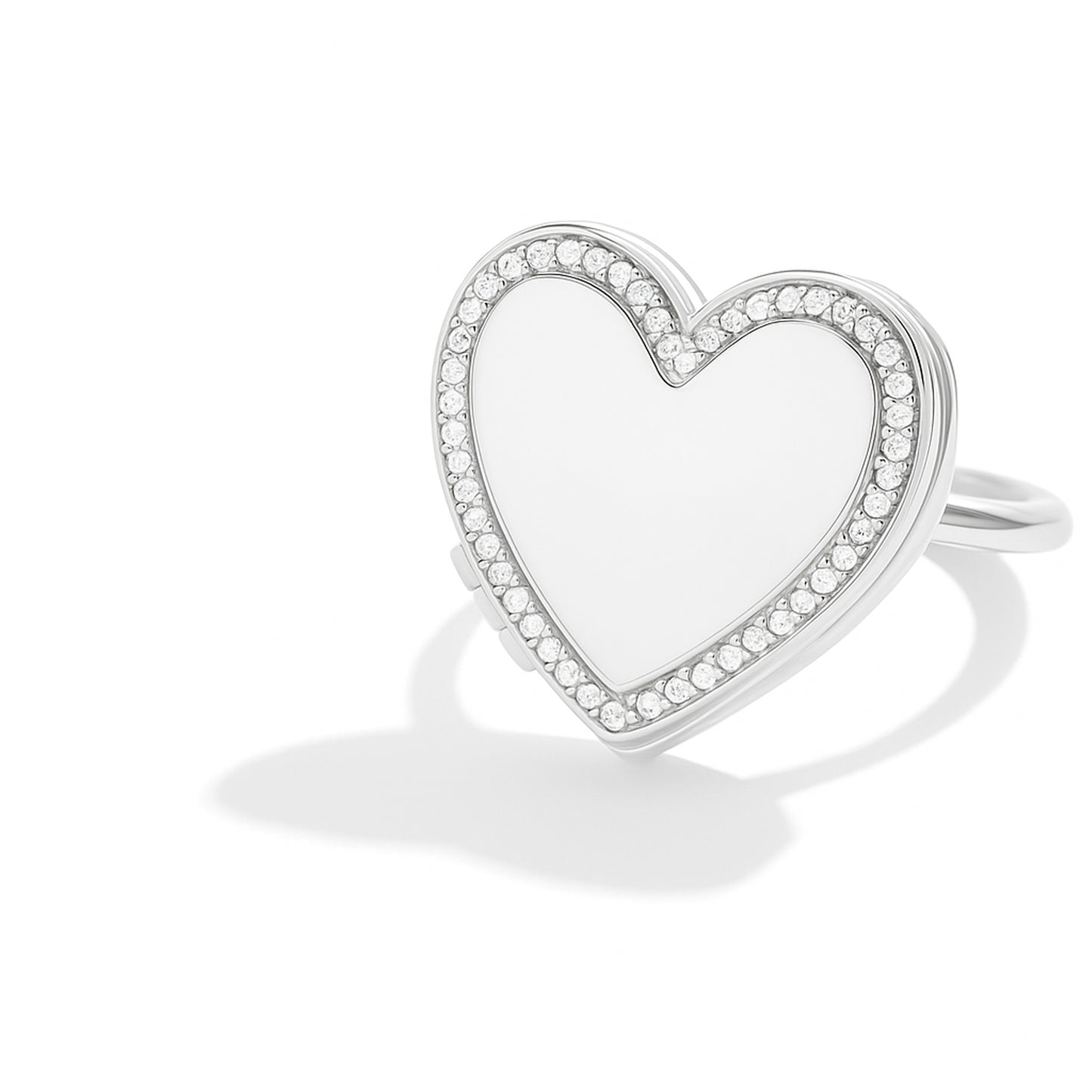 Photo Locket Ring - Heart
