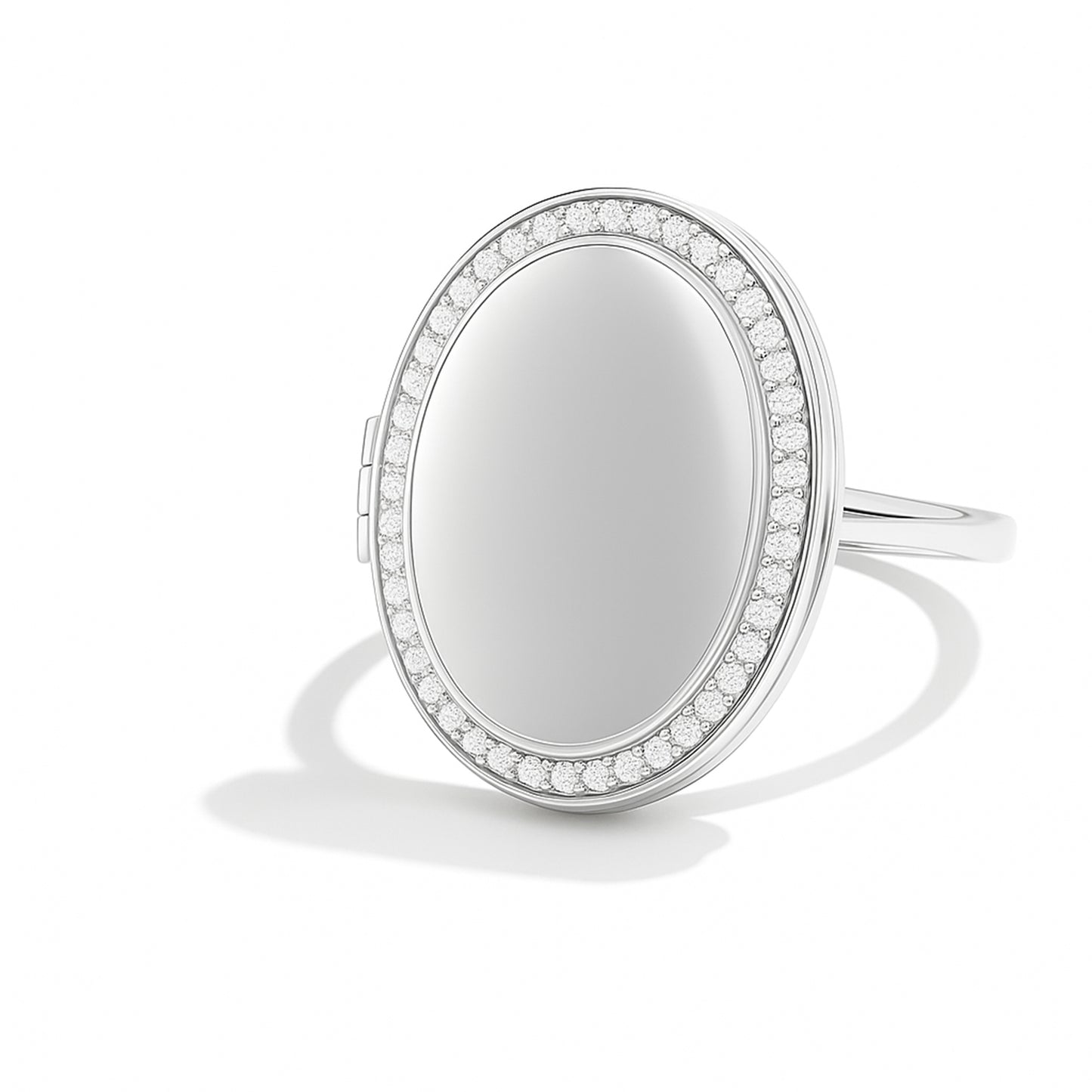 Photo Locket Ring - Oval
