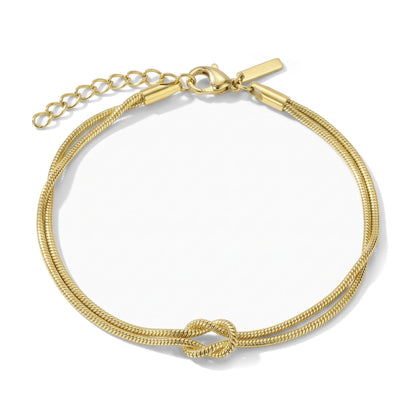 Forever Knot Bracelet – Gold – View 6